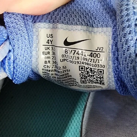 Nike Revolution 4 Light Blue Girls Size US 7Y Running Sneakers Shoes BV7441-400 - Picture 4 of 12